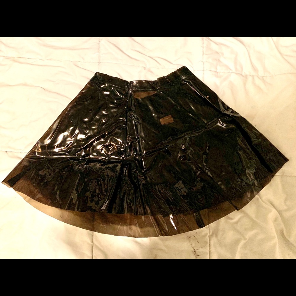 Vinyl miniskirt